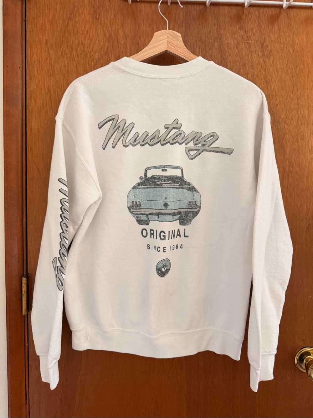 Ford Mustang Crewneck Sweater - White